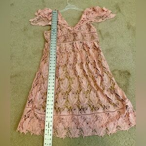 Motherhood Maternity Blush Lace Dress